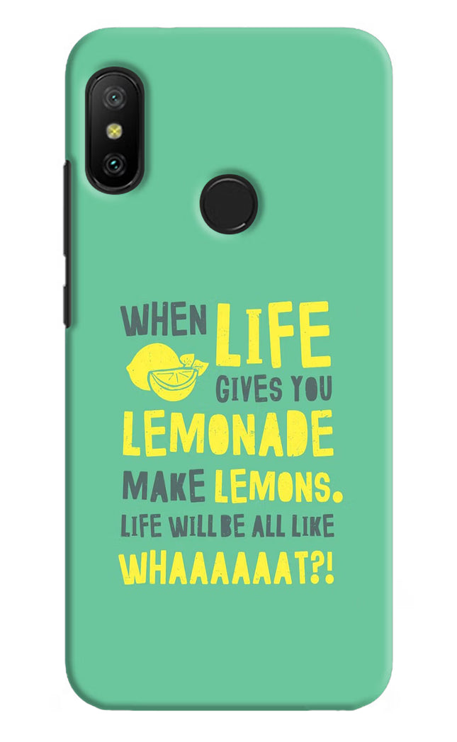 Quote Redmi 6 Pro Hard Case Back Cover by Casekaro