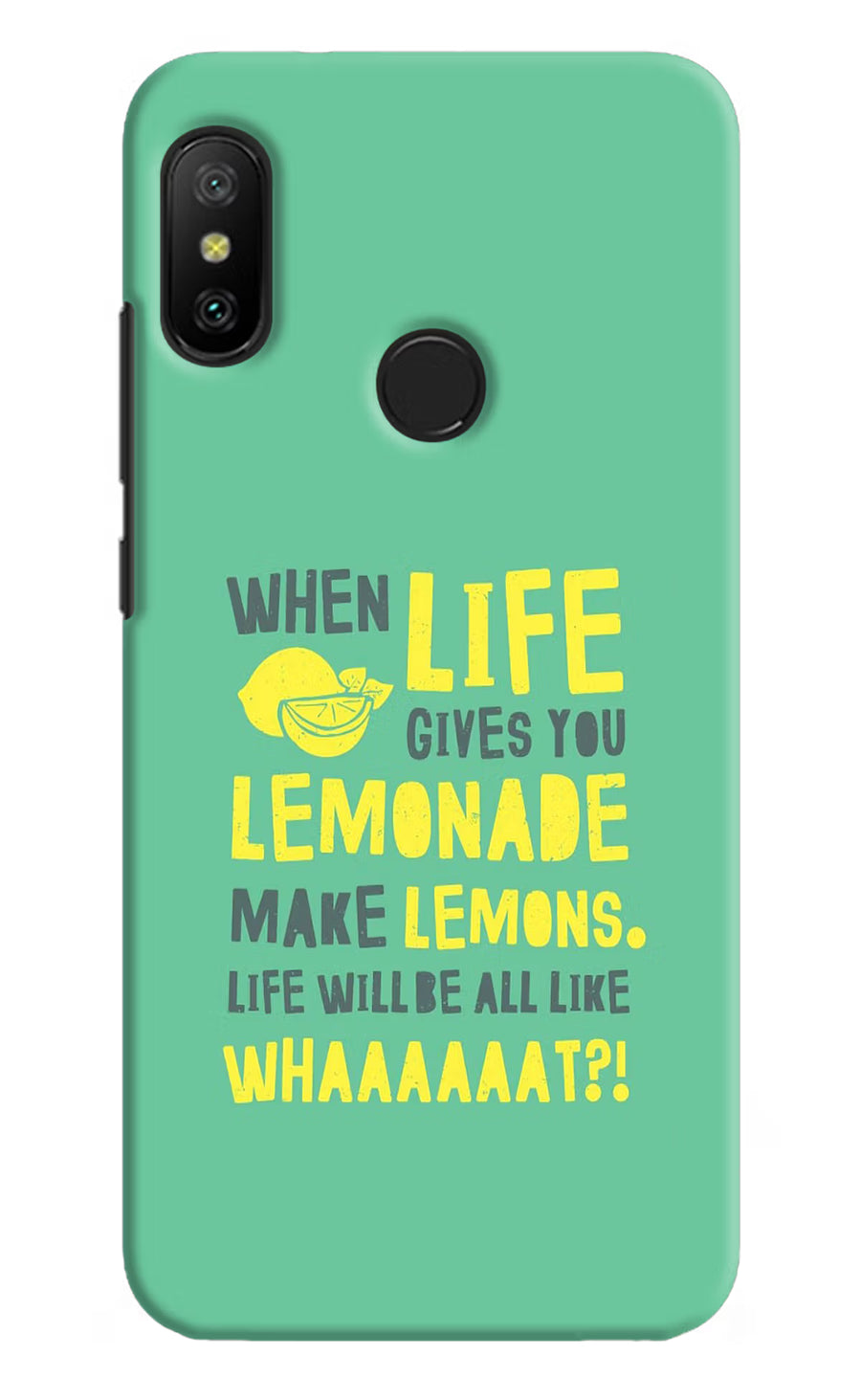 Quote Redmi 6 Pro Back Cover, Hard case