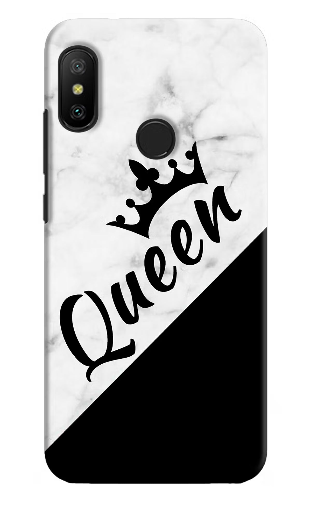 Queen Redmi 6 Pro Hard Case Back Cover by Casekaro
