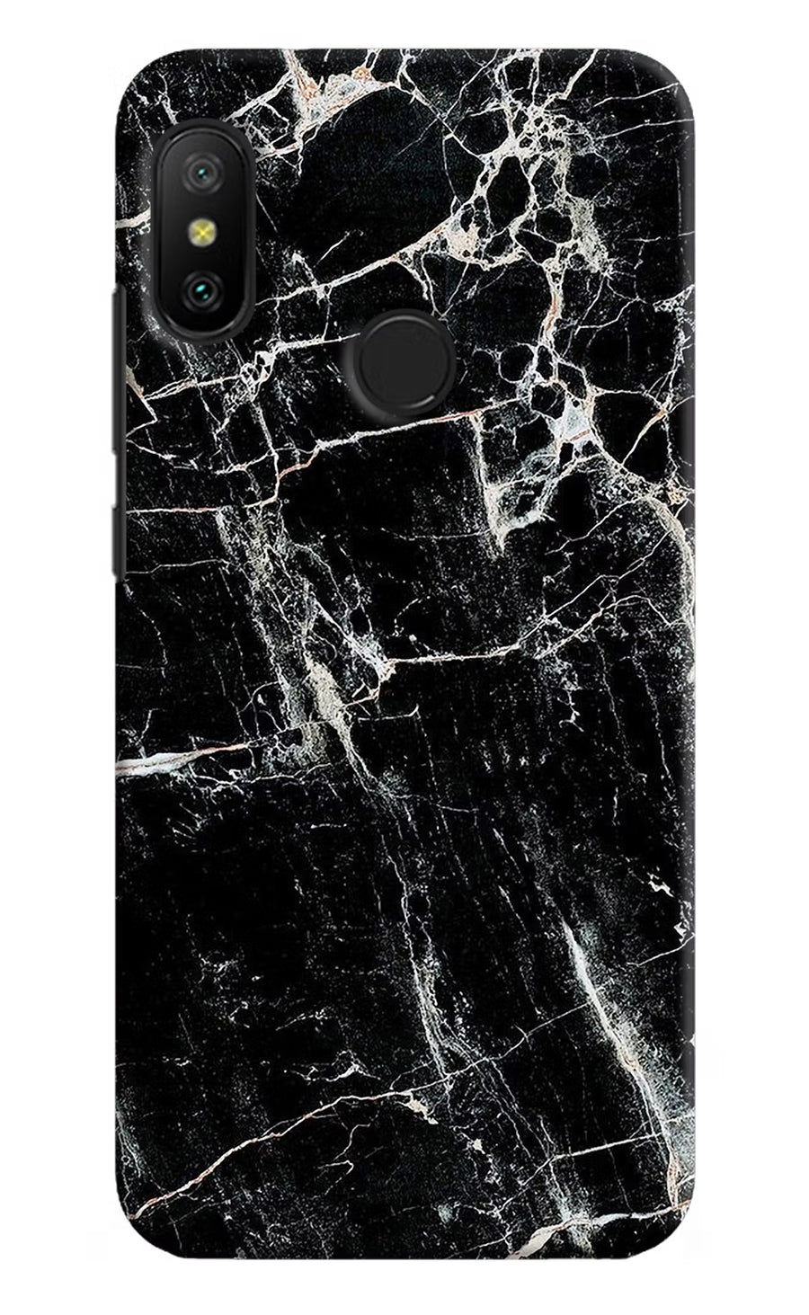 Black Marble Texture Redmi 6 Pro Back Cover, Hard case
