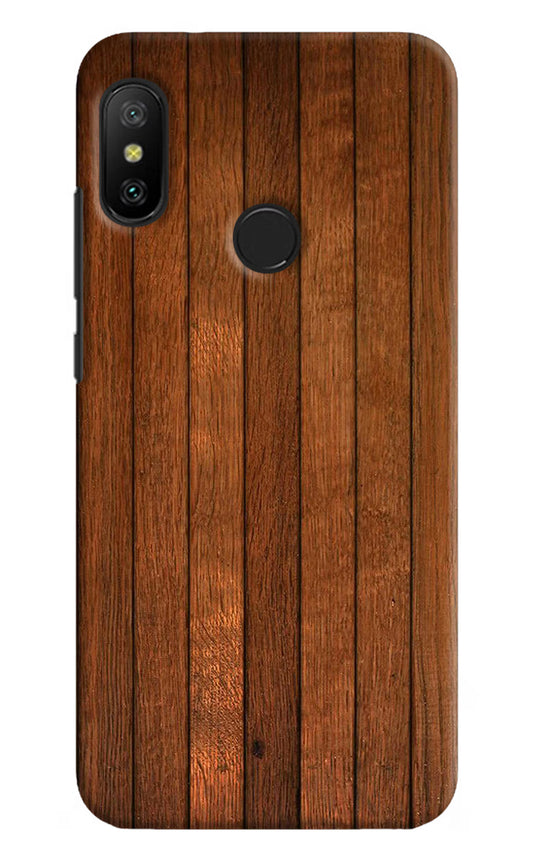 Wooden Artwork Bands Redmi 6 Pro Hard Case Back Cover by Casekaro