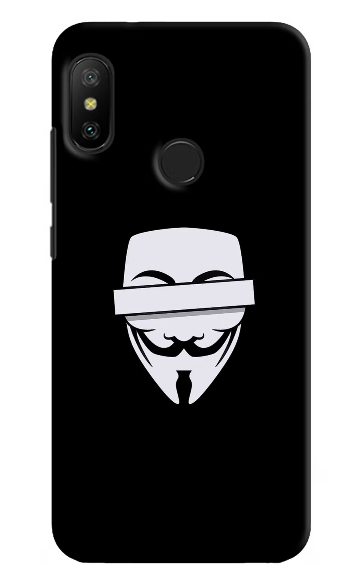 Anonymous Face Redmi 6 Pro Hard Case Back Cover by Casekaro