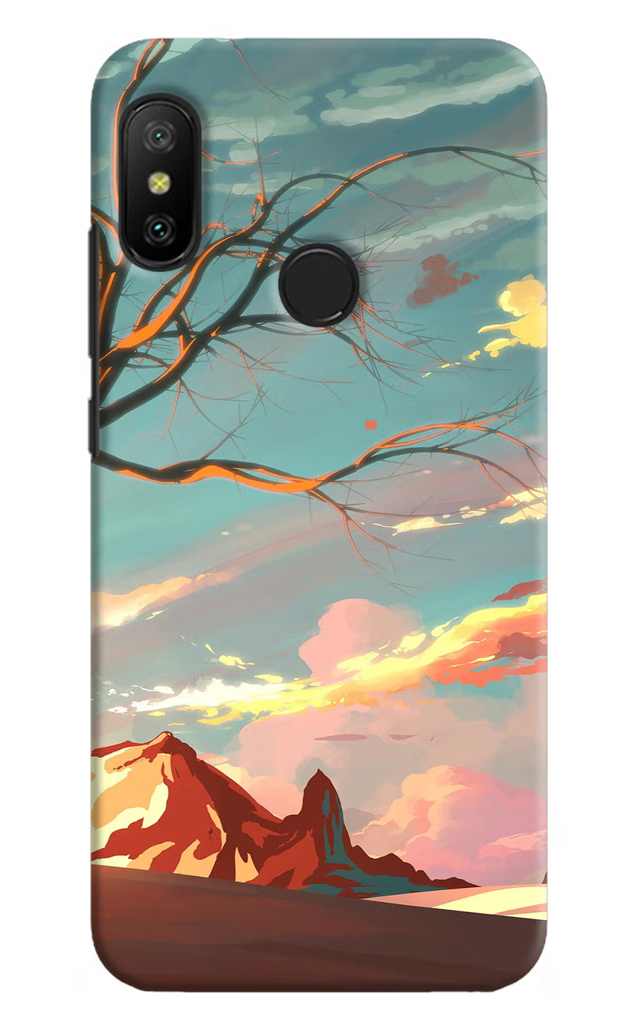 Scenery Redmi 6 Pro Back Cover, Hard case