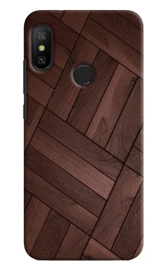 Wooden Texture Design Redmi 6 Pro Hard Case Back Cover by Casekaro