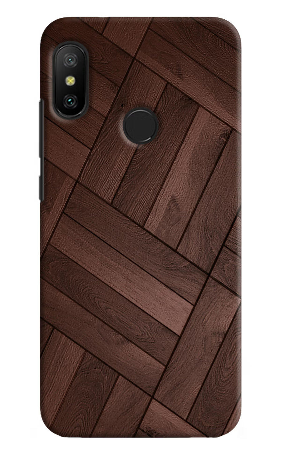 Wooden Texture Design Redmi 6 Pro Back Cover, Hard case