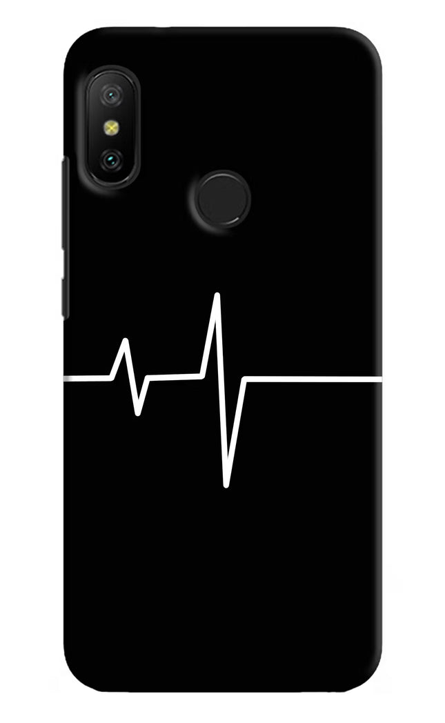 Heart Beats Redmi 6 Pro Hard Case Back Cover by Casekaro