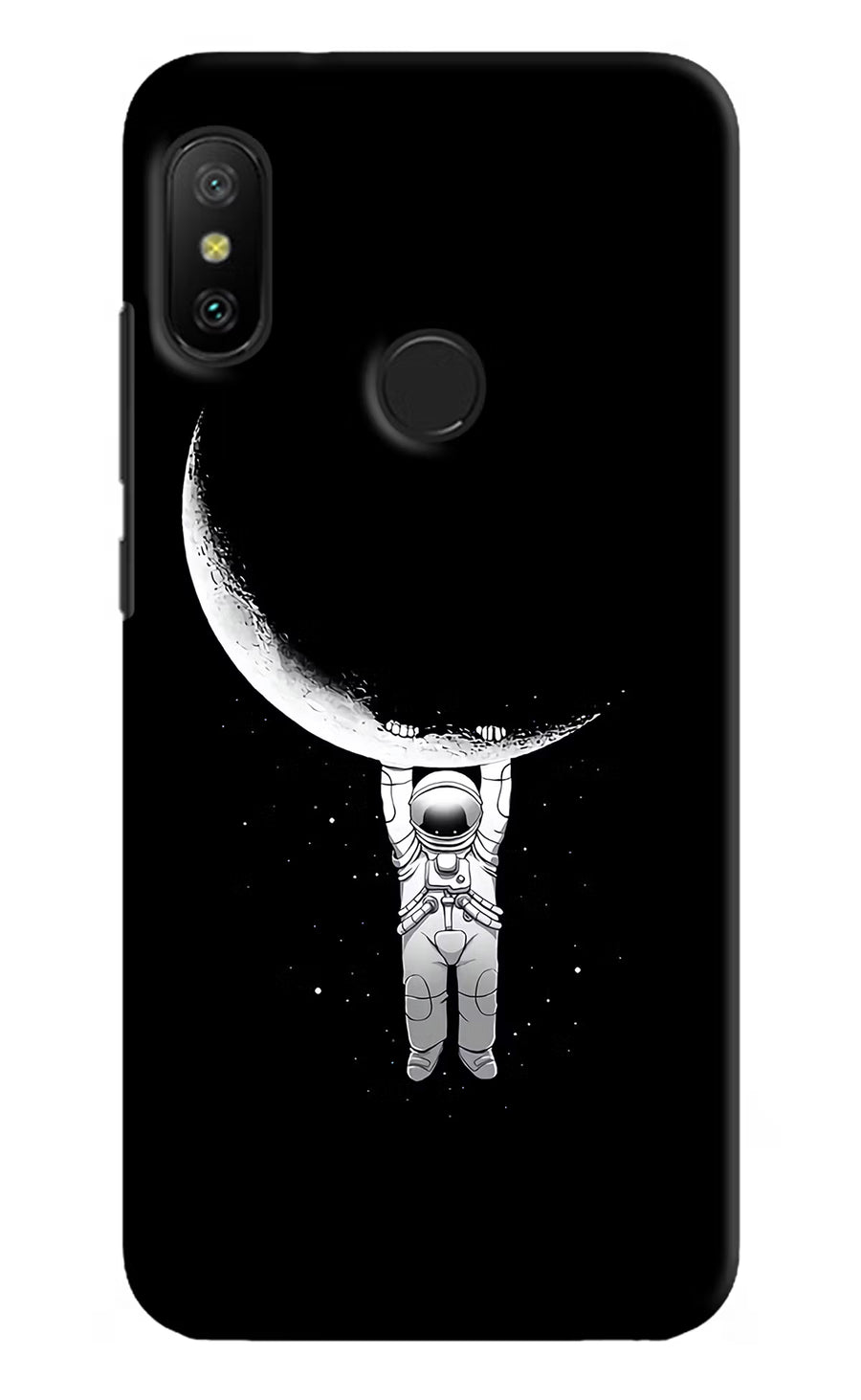 Moon Space Redmi 6 Pro Back Cover, Hard case