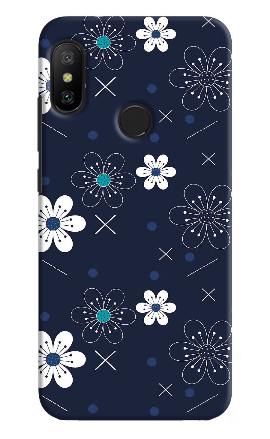 Flowers Redmi 6 Pro Back Cover, Hard case