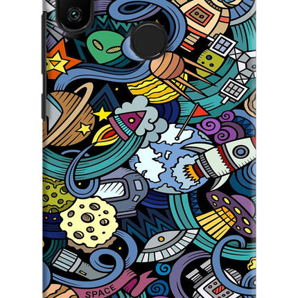 Space Abstract Redmi 6 Pro Hard Case Back Cover by Casekaro
