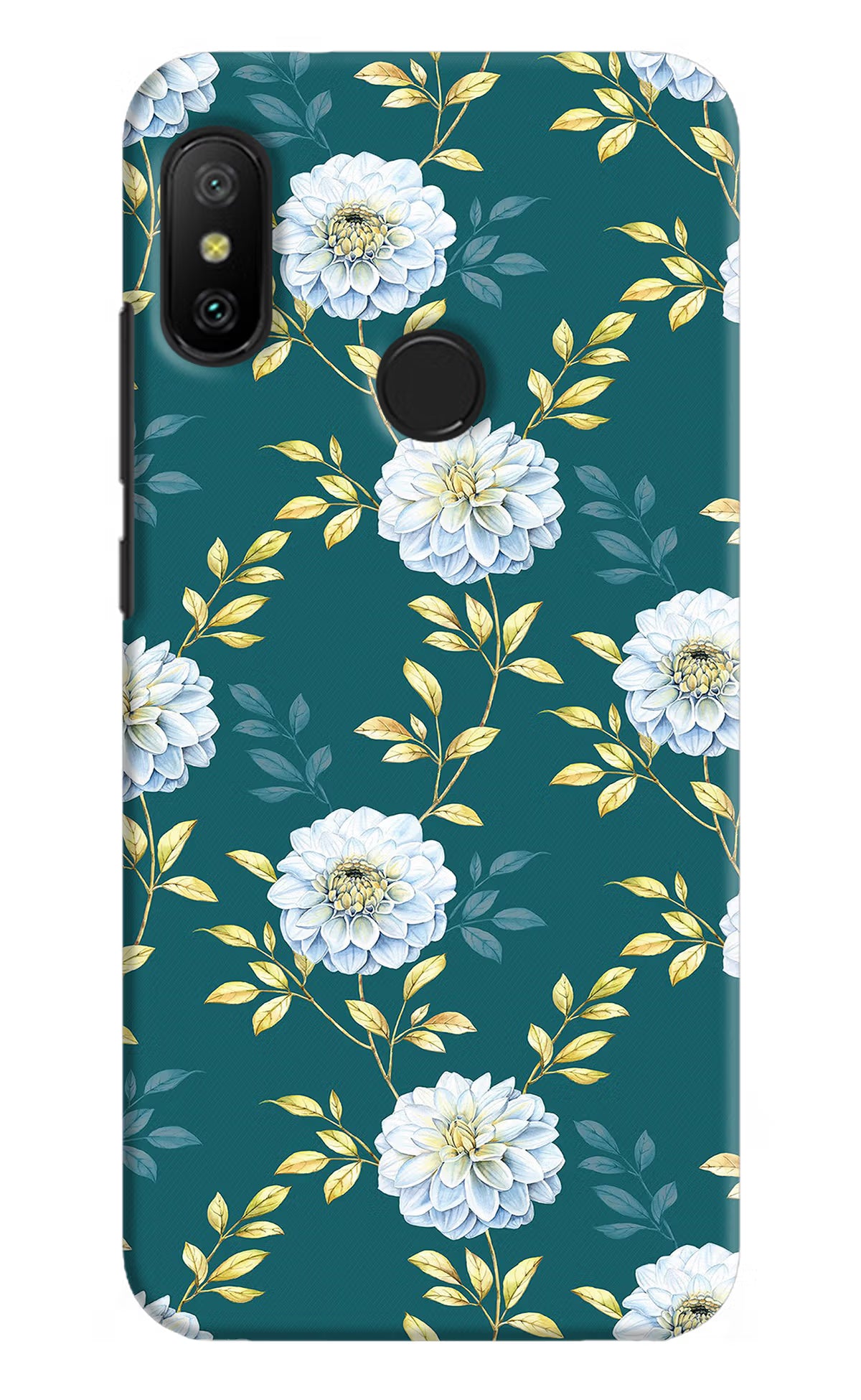 Flowers Redmi 6 Pro Hard Case Back Cover by Casekaro
