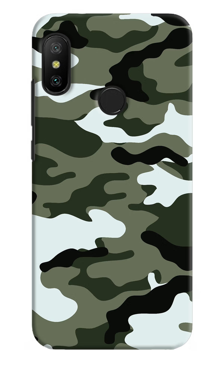 Camouflage Redmi 6 Pro Back Cover, Hard case