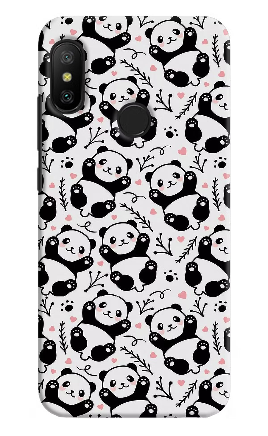 Cute Panda Redmi 6 Pro Back Cover, Hard case