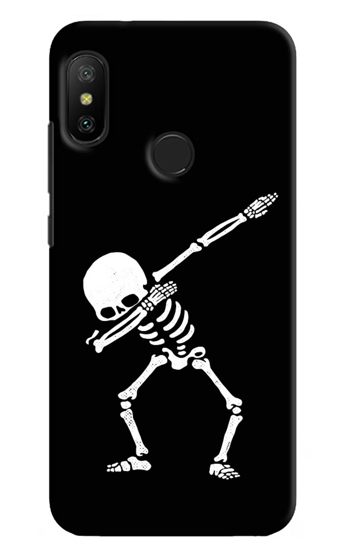 Dabbing Skeleton Art Redmi 6 Pro Hard Case Back Cover by Casekaro