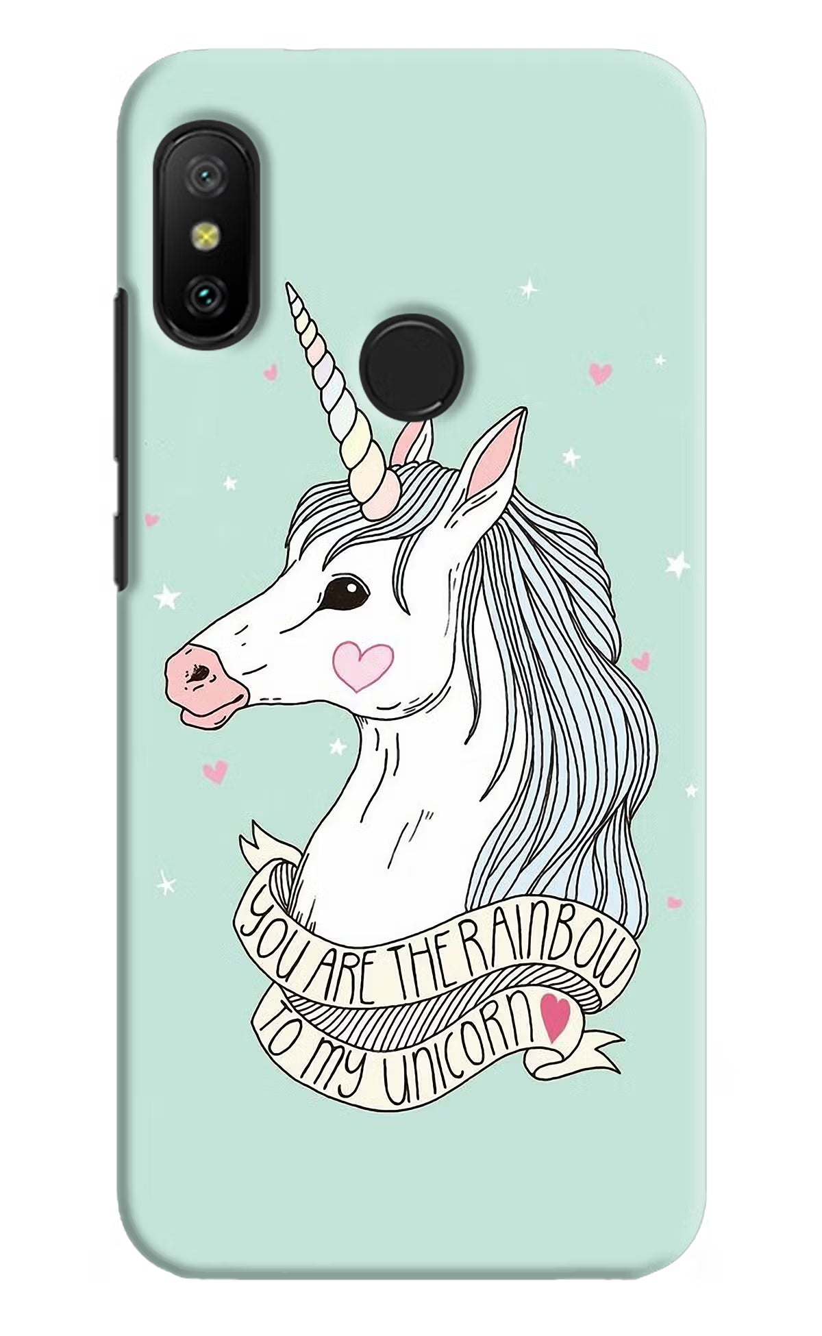 Unicorn Wallpaper Redmi 6 Pro Hard Case Back Cover by Casekaro
