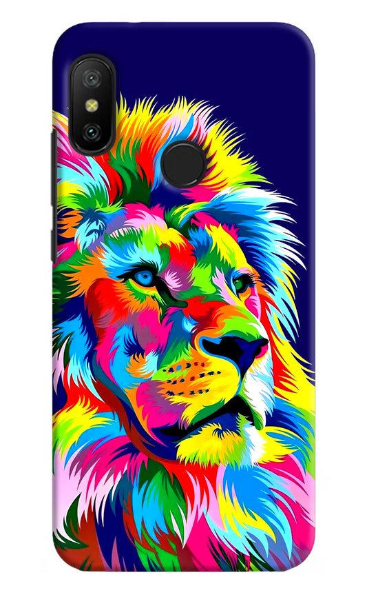 Vector Art Lion Redmi 6 Pro Hard Case Back Cover by Casekaro