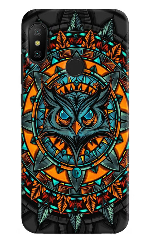 Angry Owl Art Redmi 6 Pro Back Cover