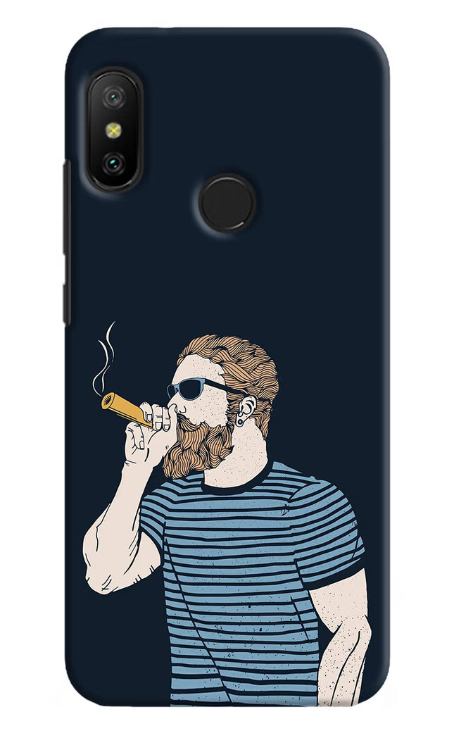 Smoking Redmi 6 Pro Hard Case Back Cover by Casekaro