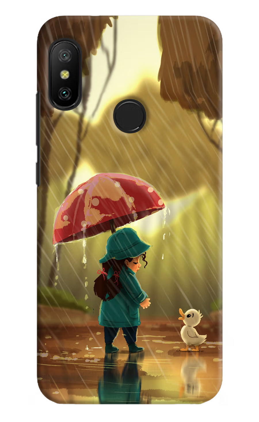 Rainy Day Redmi 6 Pro Back Cover, Hard case