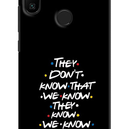 FRIENDS Dialogue Redmi 6 Pro Hard Case Back Cover by Casekaro