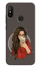 Selfie Queen Redmi 6 Pro Hard Case Back Cover by Casekaro