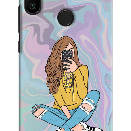Selfie Girl Redmi 6 Pro Hard Case Back Cover by Casekaro