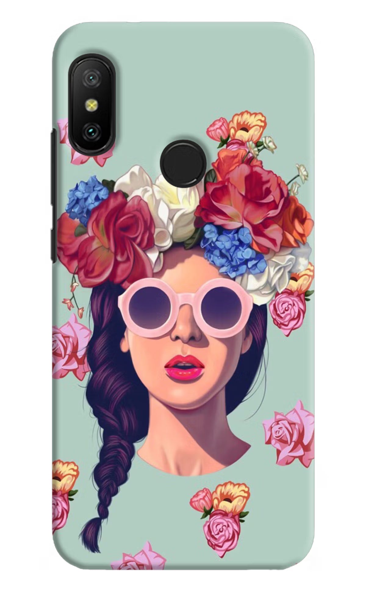 Pretty Girl Redmi 6 Pro Hard Case Back Cover by Casekaro