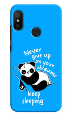 Keep Sleeping Redmi 6 Pro Hard Case Back Cover by Casekaro