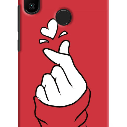 Korean Love Sign Redmi 6 Pro Hard Case Back Cover by Casekaro