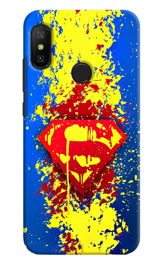 Superman logo Redmi 6 Pro Hard Case Back Cover by Casekaro