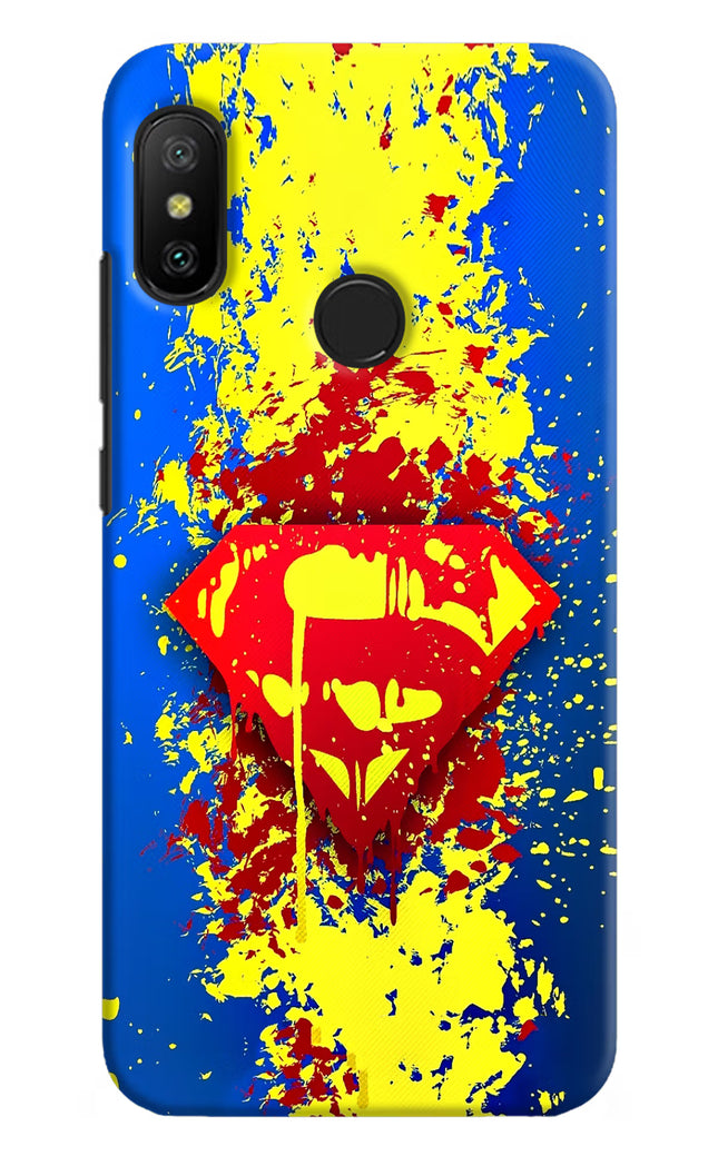 Superman logo Redmi 6 Pro Hard Case Back Cover by Casekaro