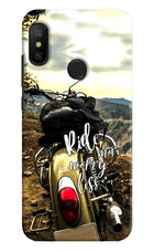 Ride More Worry Less Redmi 6 Pro Hard Case Back Cover by Casekaro