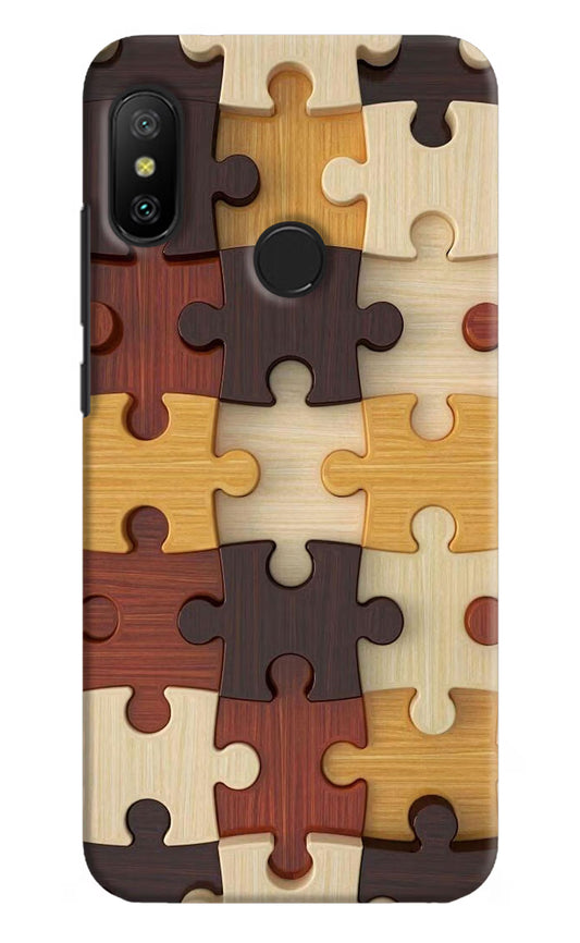 Wooden Puzzle Redmi 6 Pro Hard Case Back Cover by Casekaro
