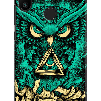 Green Owl Redmi 6 Pro Hard Case Back Cover by Casekaro