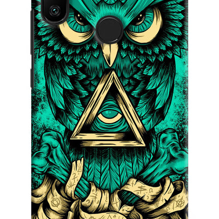 Green Owl Redmi 6 Pro Hard Case Back Cover by Casekaro