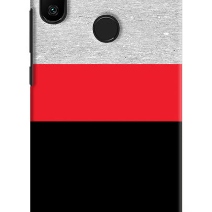 Tri Color Pattern Redmi 6 Pro Hard Case Back Cover by Casekaro