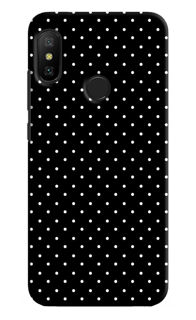 White Dots Redmi 6 Pro Hard Case Back Cover by Casekaro