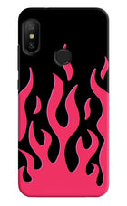 Fire Flames Redmi 6 Pro Hard Case Back Cover by Casekaro