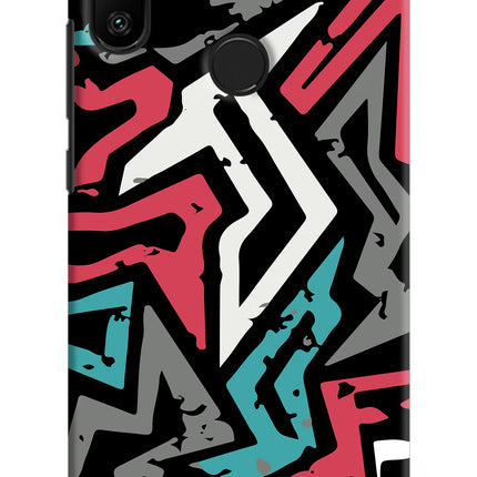 Geometric Graffiti Redmi 6 Pro Hard Case Back Cover by Casekaro