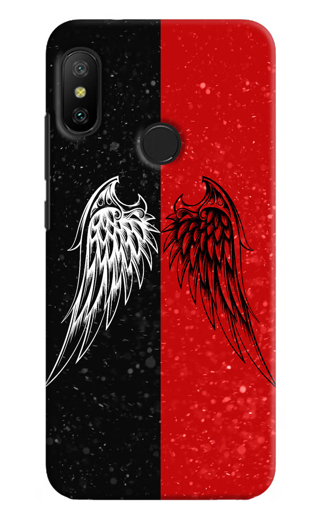 Wings Redmi 6 Pro Hard Case Back Cover by Casekaro