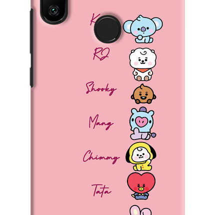 BTS names Redmi 6 Pro Hard Case Back Cover by Casekaro