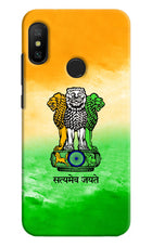 Satyamev Jayate Flag Redmi 6 Pro Hard Case Back Cover by Casekaro