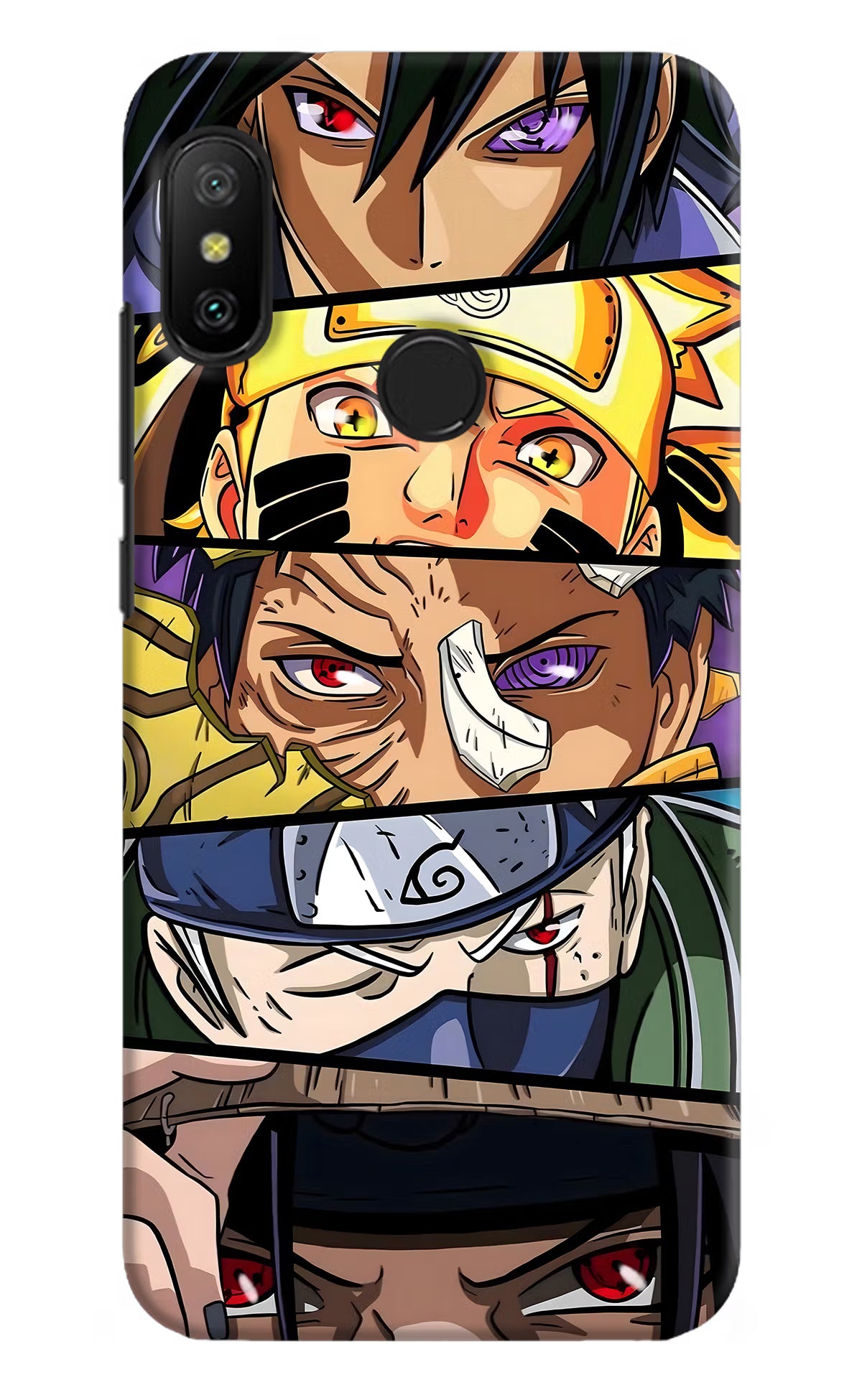 Naruto Character Redmi 6 Pro Hard Case Back Cover by Casekaro