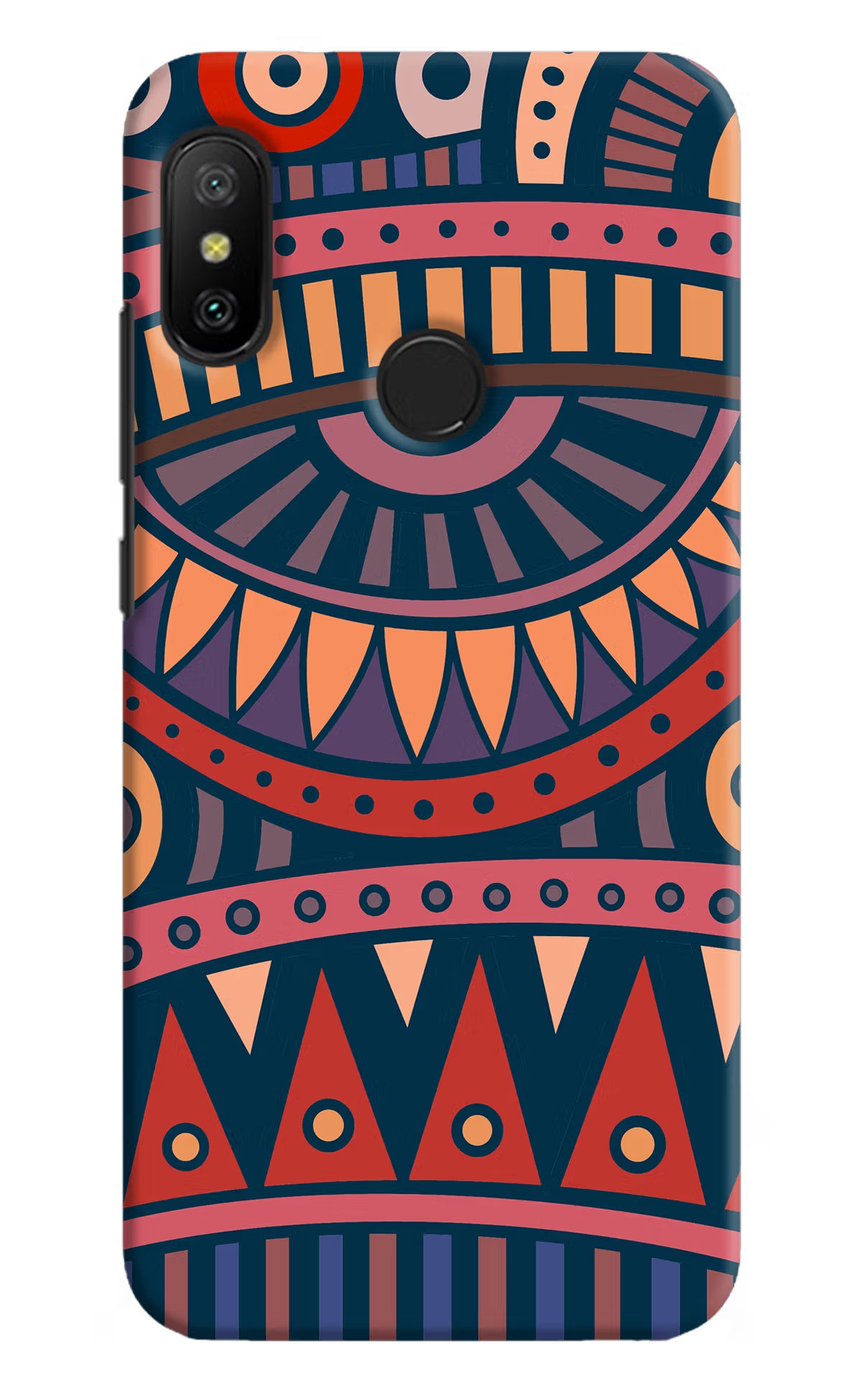 African Culture Design Redmi 6 Pro Hard Case Back Cover by Casekaro