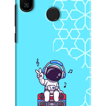 Cute Astronaut Chilling Redmi 6 Pro Hard Case Back Cover by Casekaro