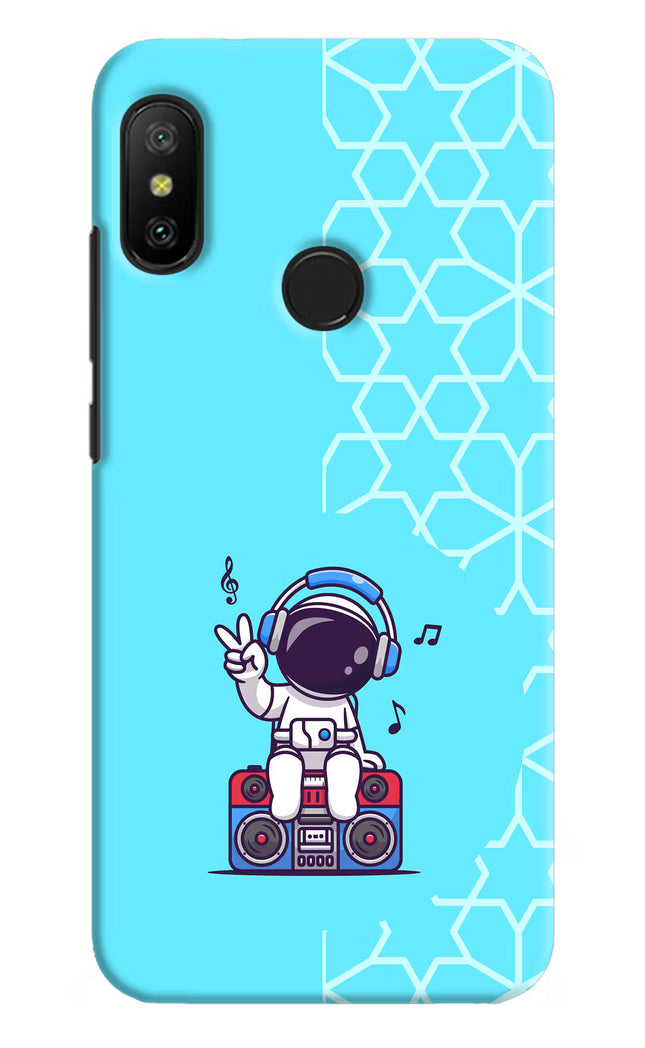 Cute Astronaut Chilling Redmi 6 Pro Hard Case Back Cover by Casekaro