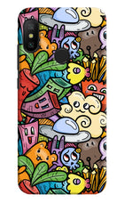 Veggie Doodle Redmi 6 Pro Hard Case Back Cover by Casekaro