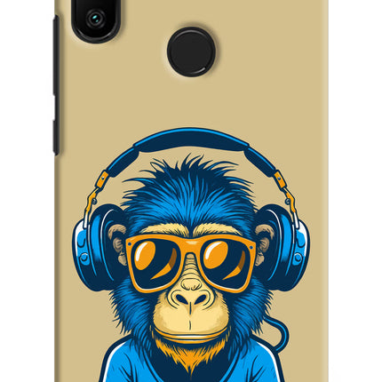 Monkey Headphone Redmi 6 Pro Hard Case Back Cover by Casekaro