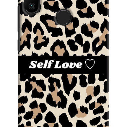 Leopard Print Self Love Redmi 6 Pro Hard Case Back Cover by Casekaro