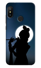 Shri Krishna Silhouette Redmi 6 Pro Hard Case Back Cover by Casekaro