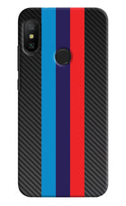 BMW Stripes Pattern Redmi 6 Pro Hard Case Back Cover by Casekaro